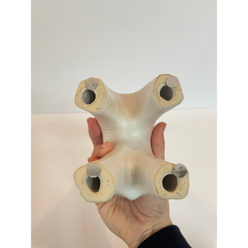 Modern Matte White Ceramic Giraffe Figurine Menagerie Pottery 14.5in - Picture 5 of 6
